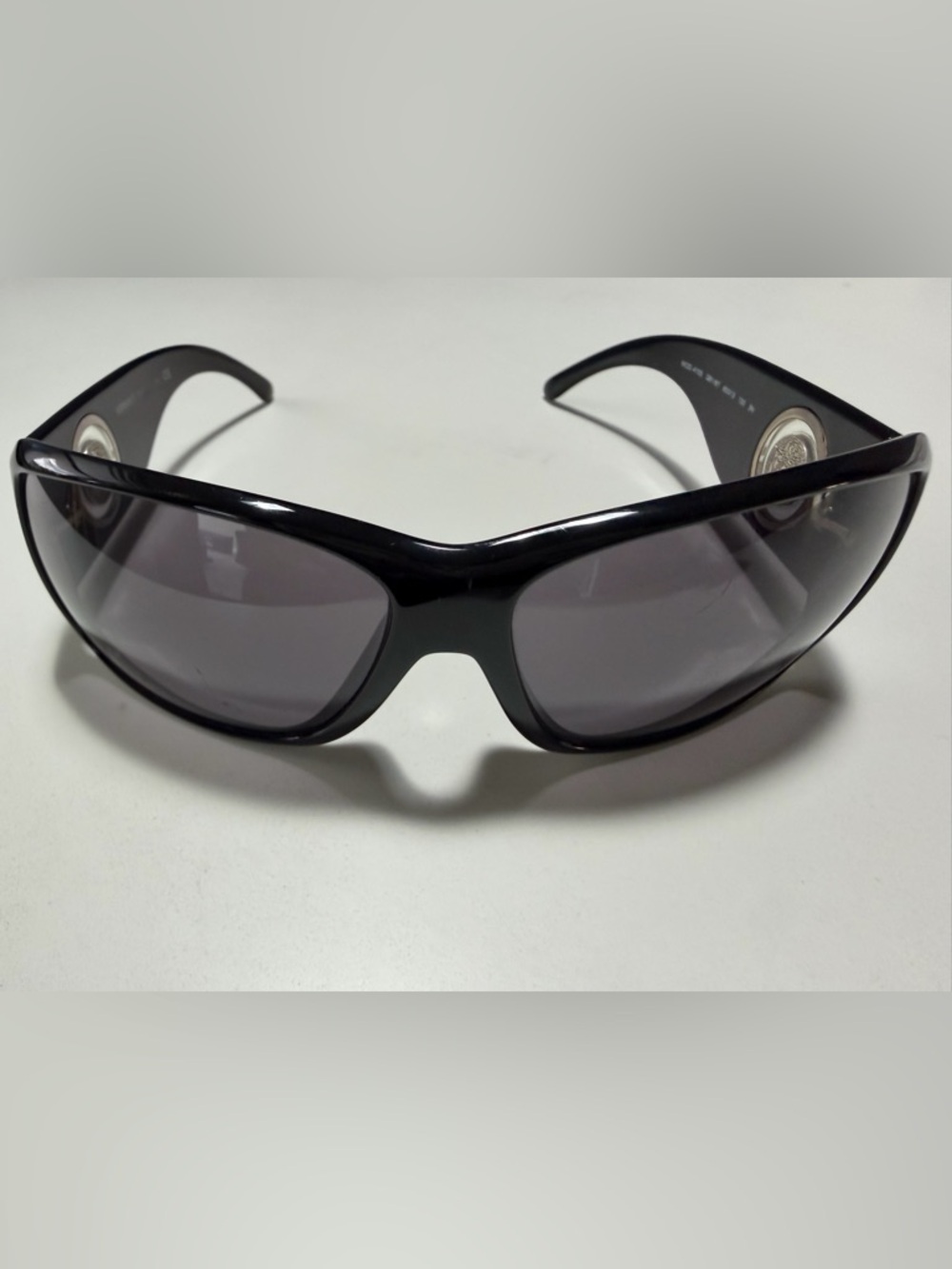 Authentic Versace 4105 Both sides Medusa Emblems Wrap Black Sunglasses - Picture 3 of 12
